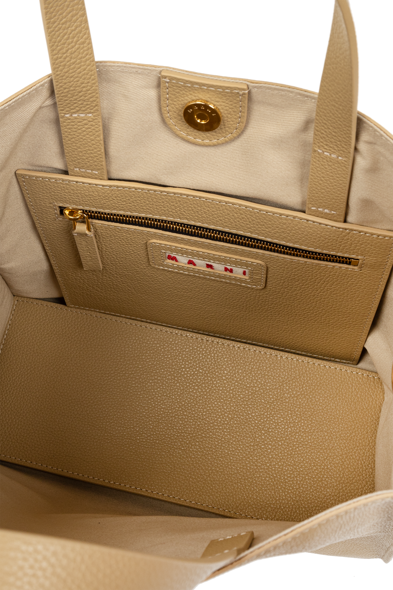 バッグ・カバンその他 MARNI SHMP0069L3.P6533 Shopper Beige 'Museo' shopper bag Marni - Vitkac Canada